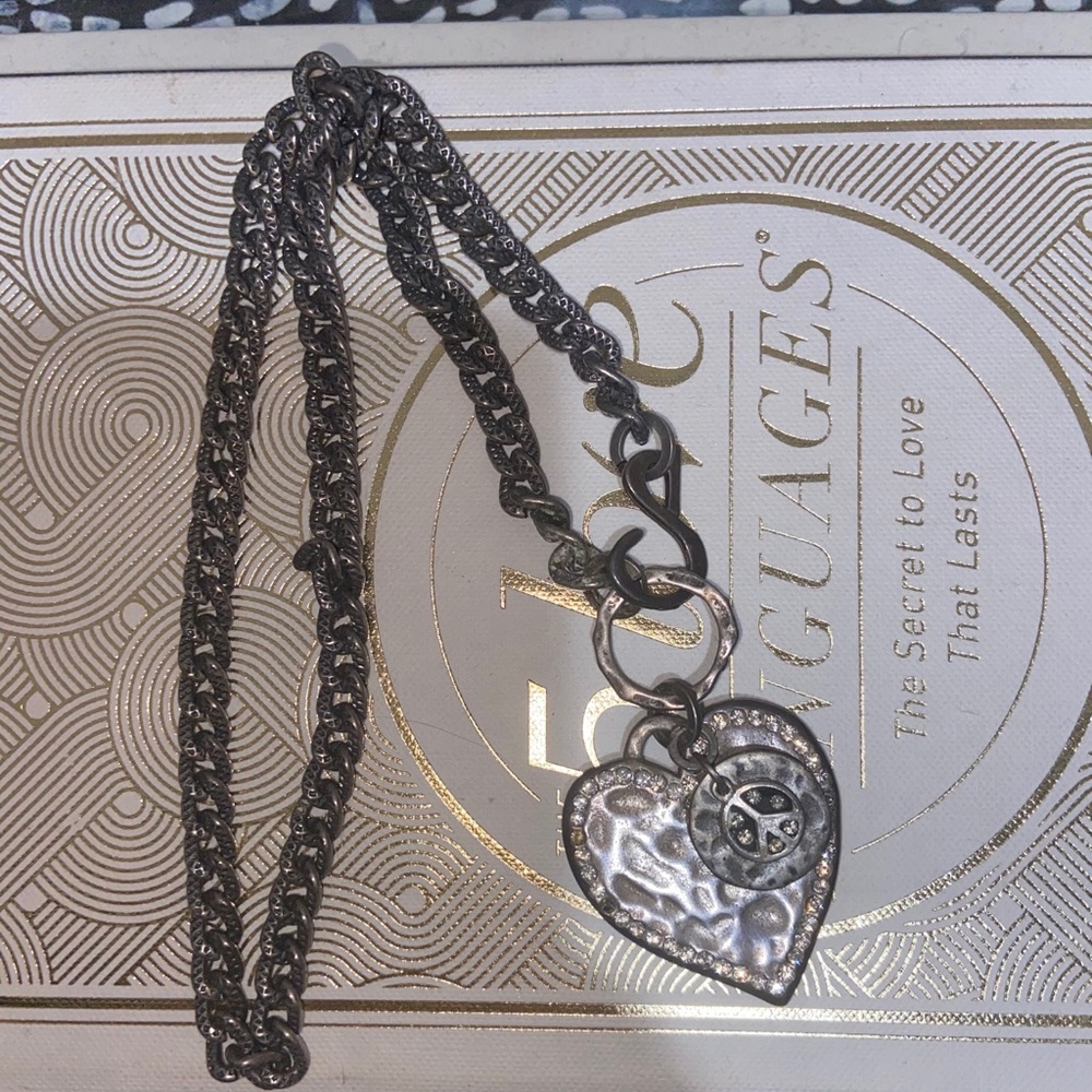 Heart and Peace Necklace